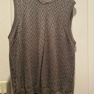Men’s sweater vest cable knit knitted solid